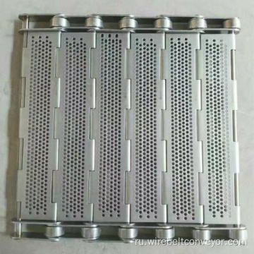 Высокотемпературная металлическая цепная пластина сетчатая конвейерная лента